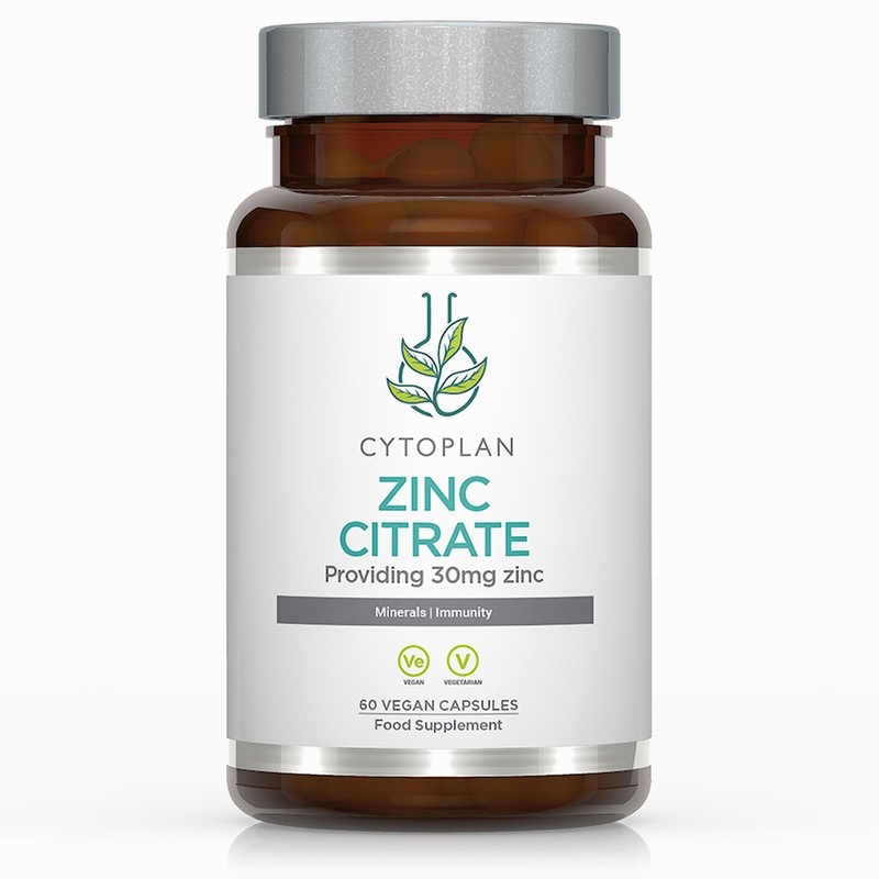 Cytoplan Zinc Citrate (30mg Zinc) (60 Capsules)
