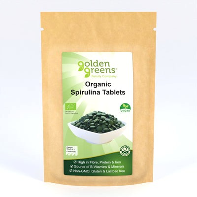 Greens Organic Organic Spirulina 500mg - 120tablets - Image 2