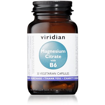 Viridian Magnesium Citrate 100mg with B6 25mg - 90 Veg Caps