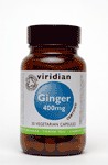 Viridian Organic Ginger Root 400mg - 30 Veg Caps