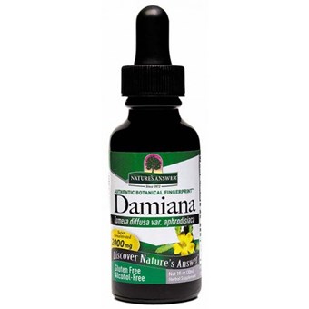 Nature's Answer Damiana Leaf Alcohol Free Liquid Herbal Extract - Image 2