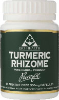 Bio-Health Turmeric Rhizome 500mg Purefil - 60 Veg Caps - Image 2