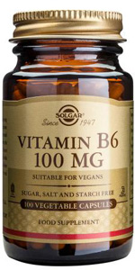 Solgar Vitamin B6 100mg - 100 Veg Caps
