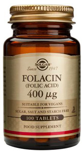 Solgar Folacin Folic Acid 400mcg - 100 Tabs