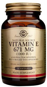 Solgar Vitamin E 671mg 1000iu - 50 Softgels