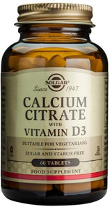 Solgar Calcium Citrate with Vitamin D3 - 240 Tabs
