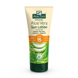 Aloe Pura Organic Aloe Vera Sun Lotion SPF15 - 200ml