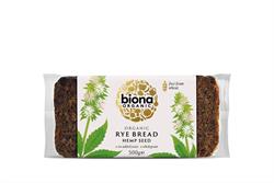Biona Organic Wholemeal Rye Hemp Bread - 500g