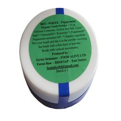 Bio-White Organic Tooth Powder - Peppermint - 35g