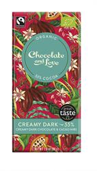 Chocolate and Love Organic Creamy Dark 55 - 80g