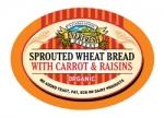 Organic Sprouted Carrot/Raisin Bread