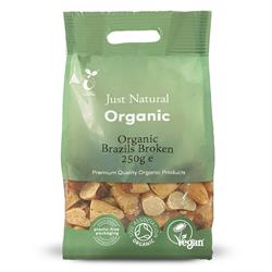 Just Natural Organic Broken Brazils - 250g