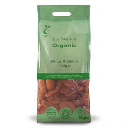 Just Natural Organic Whole Almonds - 500g