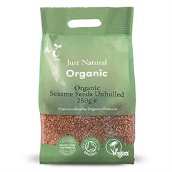 Just Natural Organic Unhulled Sesame Seeds - 250g