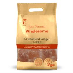 Just Natural Crystallised Ginger - 125g