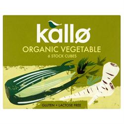 Kallo Organic Vegetable Stock Cubes - 66g