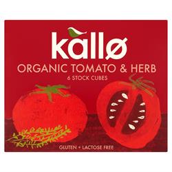 Kallo Tomato & Herb Stock Cubes - 66g