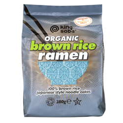 Org 4 Pack Brown Rice Ramen Noodles