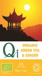 Qi Organic Green Tea and Ginger - 25bags