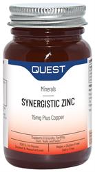 Quest Synergistic Zinc 15mg with Copper - 90 Tabs