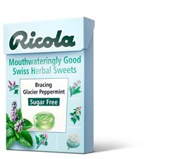 Ricola Glacier Peppermint Sugar Free Lozenges Box - 45g