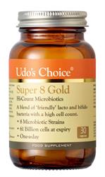 Udo&039;s Choice Super 8 Gold Hi-Count Microbiotics - 30 VegCaps - Image 2