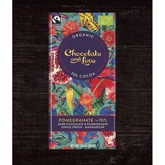 Chocolate and Love Organic Pomegranate - 80g - Image 2