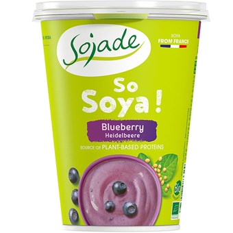 Sojade Organic Blueberry Soya Yoghurt - 400g - Image 2