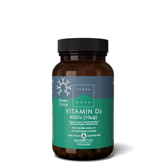 Terranova Green Child Vitamin D3 400IU - 50caps - Image 3