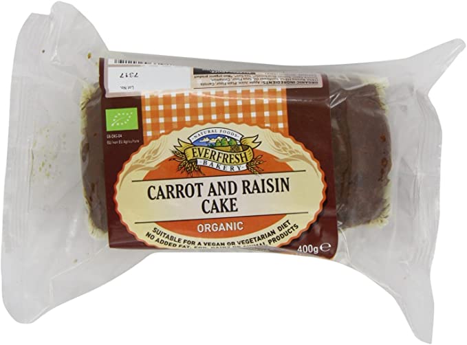 Everfresh Natural Foods Organic Carrot & Raisin Cake - 400g - Image 2