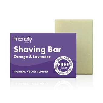 Friendly Soap Shaving Bar - Orange & Lavender - 95g - Image 2