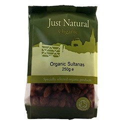 Just Natural Organic Sultanas - 250g - Image 2