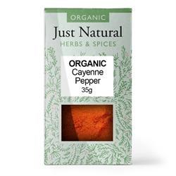 Just Natural Organic Cayenne Pepper - 35g - Image 2