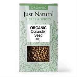 Just Natural Organic Coriander Seed - 40g - Image 2