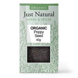 Just Natural Organic Poppy Seed - 40g - Image 2
