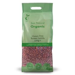 Org GF Brown Lentils 500g