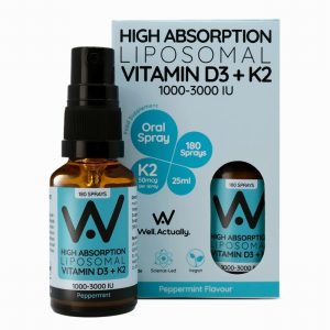 Liposomal Vitamin D3 (3000iu) + K2 - Spray - Peppermint