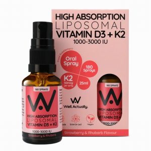 Liposomal Vitamin D3 (3000iu) + K2 - Spray - Straw. & Rhub