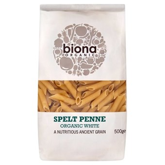 Biona Organic Spelt White Penne - 500g - Image 2