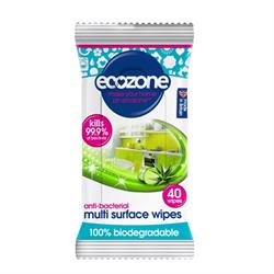 Ecozone Anti-Bacterial Multi Surface Wipes - 40wipes