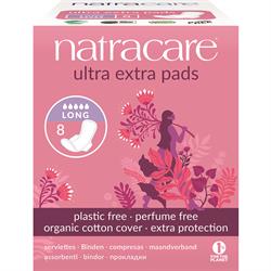 Natracare Ultra Extra Pads Long - 8 Pads