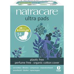 Natracare Ultra Pads Regular with Wings - 14 Pads
