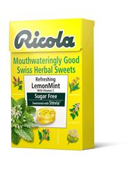Ricola Lemon Mint Sugar Free Lozenges Box - 45g