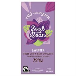 Seed & Bean Organic Extra Dark Lavender Bar - 85g