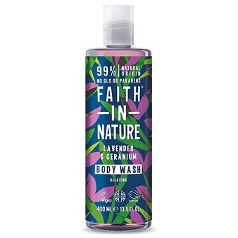 Faith in Nature Lavender & Geranium Body Wash - 400ml - Image 2