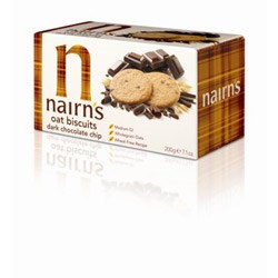 Nairns Dark Chocolate Chip Oaty Biscuits - 200g - Image 2