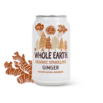 Whole Earth Organic Sparkling Ginger - 330ml - Image 2